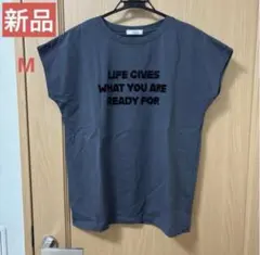 【新品】しまむら　ロゴTシャツ　半袖　Mのサムネイル