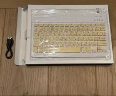 iPad用キーボード　イエロー　Bluetooth対応
