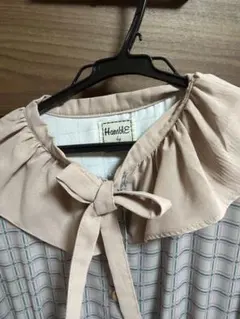 Paravionチェック柄 フリルワンピース