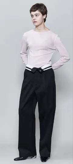 専用！！　新品 6(ROKU) コットン チノ パンツ ブラック