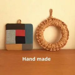 週末セール　ハンドメイド　ポットマット　マルチマット　パッチワーク