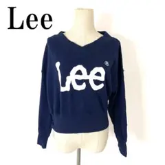Lee リー 長袖スウェットカットソー 紺色 コットン100％ M B3526