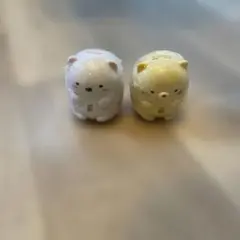 すみっコぐらしカプセルトイ フィルム付き シロクマ2個、ねこ2個