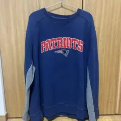 【大人気古着スウェット】 アメフトスウェット 紺色　Lサイズ