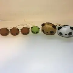 パンダ マスコット キーホルダー ６個セット