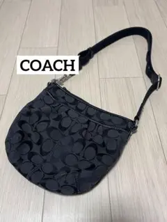 COACH キャンバス　シグネチャー　ショルダーバッグ
