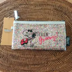 PEANUTS スヌーピー グリッターポーチ