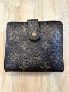 【Louis Vuitton】モノグラム 二つ折り財布 ブラウン フランス製