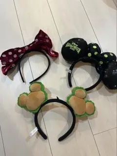 ディズニーキャラクターカチューシャ3点セット