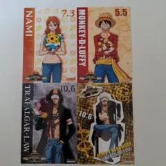 ワンピース　麦わらストア　バースデーフェア特典　ルフィ・ナミ・ロー