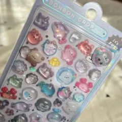 【新品】ボンボンドロップシール ぷかぷかボンボン 水族館 うるちゅる 3D 立体