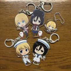 進撃の巨人 ミカサ アルミン アクリルキーホルダー