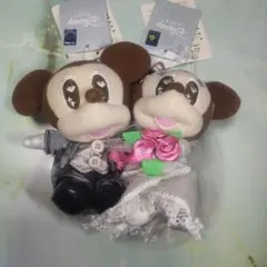 ミッキー・ミニー ウェディングぬいぐるみ