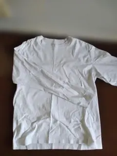 Hanes BEEFY 無地白長袖シャツ