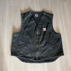 カーハート ベスト carhartt ボア 古着 フェード