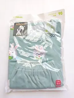 【新品】ユニクロ／ドライパジャマ／半袖／めがねうさぎ