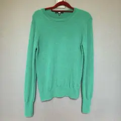 uniqloカシミヤ100%セーター グリーン