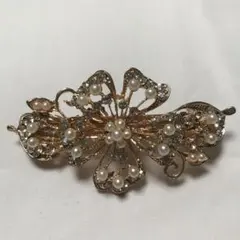 バレッタ　ピンクゴールド　未使用