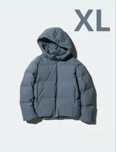 シームレスダウンパーカ ユニクロ (BLUE, WOMEN XL)