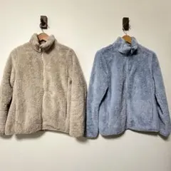 ユニクロ ファーリーフリースフルジップジャケット アウター レディース　2点
