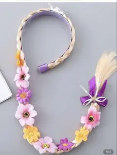 花飾り カチューシャ ラプンツェル 仮装 衣装 プリンセス