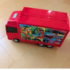 トミカ 赤いトラック 収納ボックス付き