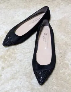 グリッターコンビフラットシューズ／アルテミス by ダイアナ