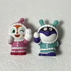 アンパンマン ドキンちゃん　バイキンマン　指人形