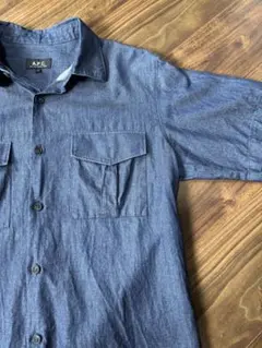 A.P.C. デニムシャツ 半袖 Lサイズのサムネイル
