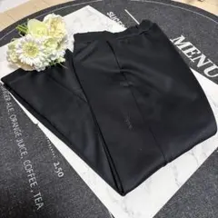 【超々極美品】レディース★《ブラックパンツ》★スウェット調 内生地フリース