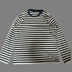 00s old uniqlo ボーダー　ロンt archive 紺白　y2k