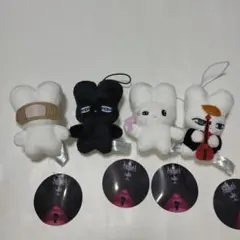 beco+81 しりみみうさぎマスコット　　４コ　全４種　コンプリート