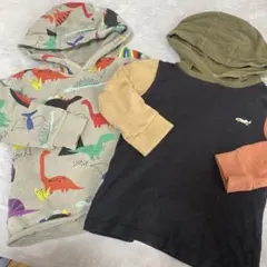 フード付きトレーナー 2枚セット