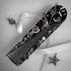 【いち様専用ページ】コームデコ タバコと銃キャラクターイメージ デココーム