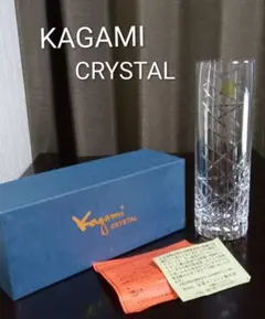 美品】カガミクリスタル KAGAMI CRYSTAL 花瓶 F291 - メルカリ