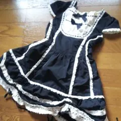 キャサリンコテージ 120 メイド服 黒色 ドレス ワンピース ハロウィン