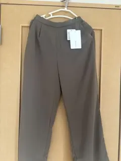 CLASSICAL ELF レネンライクワイドパンツ　グレージュ