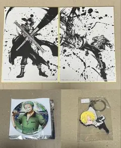 ワンピースグッズ4点セット　ゾロ　サンジ