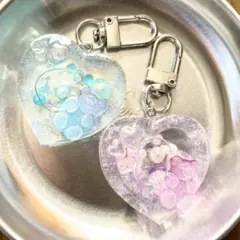シェイカーキーホルダー　わたがしの恋　紫