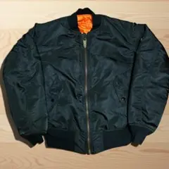90s アルファ MA-1 ジャケット USA製 M Tall サイズ 黒