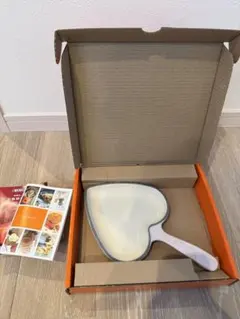 新品 LE CREUSET ルクルーゼ ハート型 スキレット レッド ダムール