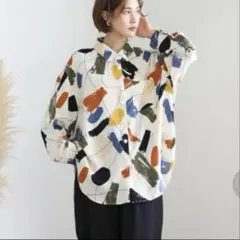 select moca ペイント柄シャツのサムネイル