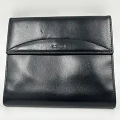 LOEWE ロエベ 二つ折り財布 レザー アナグラム メンズ レディース　黒のサムネイル