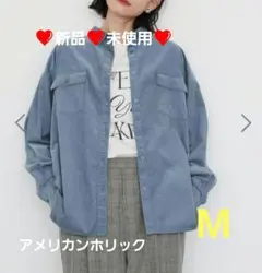 アメリカンホリック　Wポケットコーデュロイシャツ　オーバーサイズ