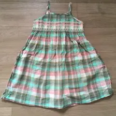 100.110 チェックワンピース　gap gu