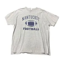 カレッジTシャツ　NANTUCKET JERZEES 製　古着　グレー　8Sbのサムネイル