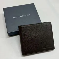 未使用 自宅保管 Burberry バーバリー レザー ノバチェック 財布