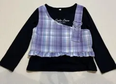 【再値下げ】しまむら　長袖　Tシャツ　紫　120 女の子