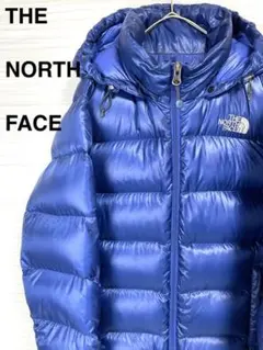 韓国規格ノースフェイス　ダウンジャケット　レディースMサイズブルー