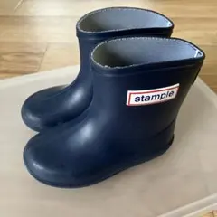 stample キッズ レインブーツ ネイビー 15cm